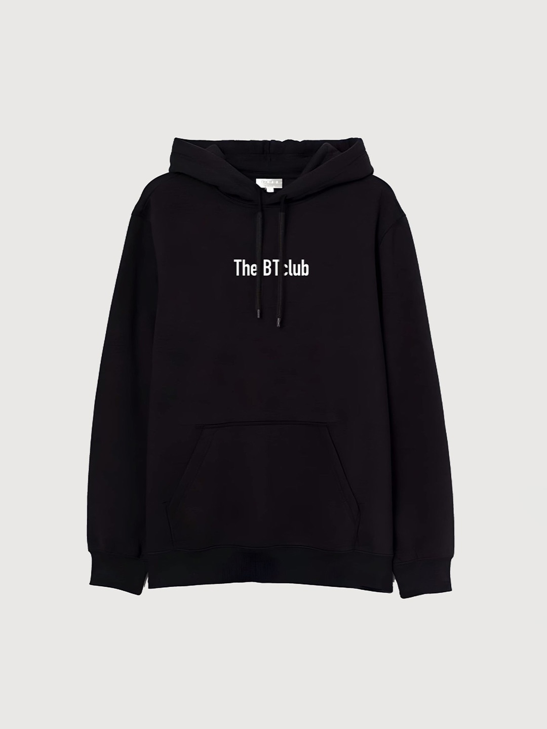 

TheBTclub Men Printed Hooded Sweatshirt, Black