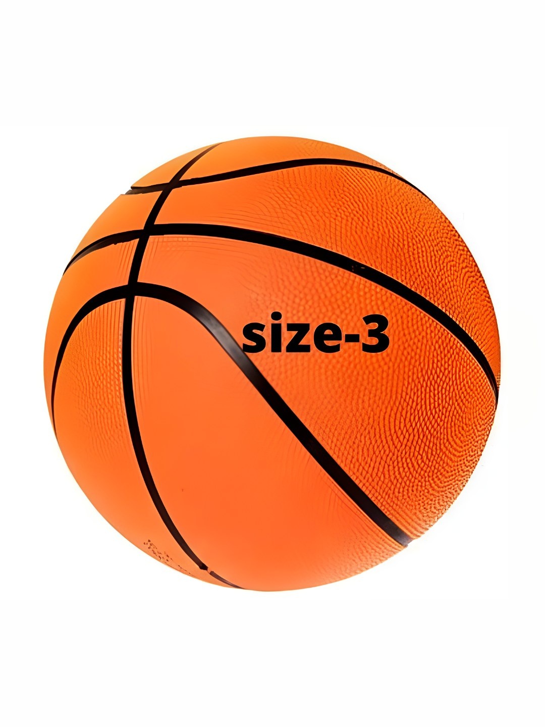 

HackerX Striped Round Basket Ball, Orange