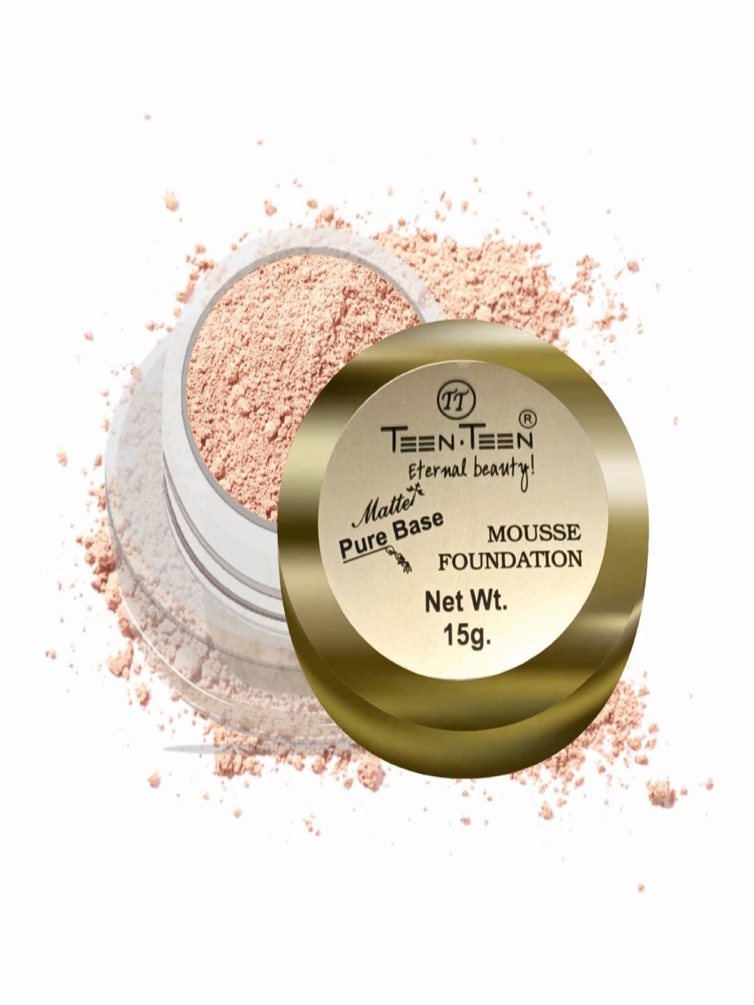 

TEEN TEEN COSMETICS Matte Pure Base Mousse Foundation- Skin Ivory, Beige