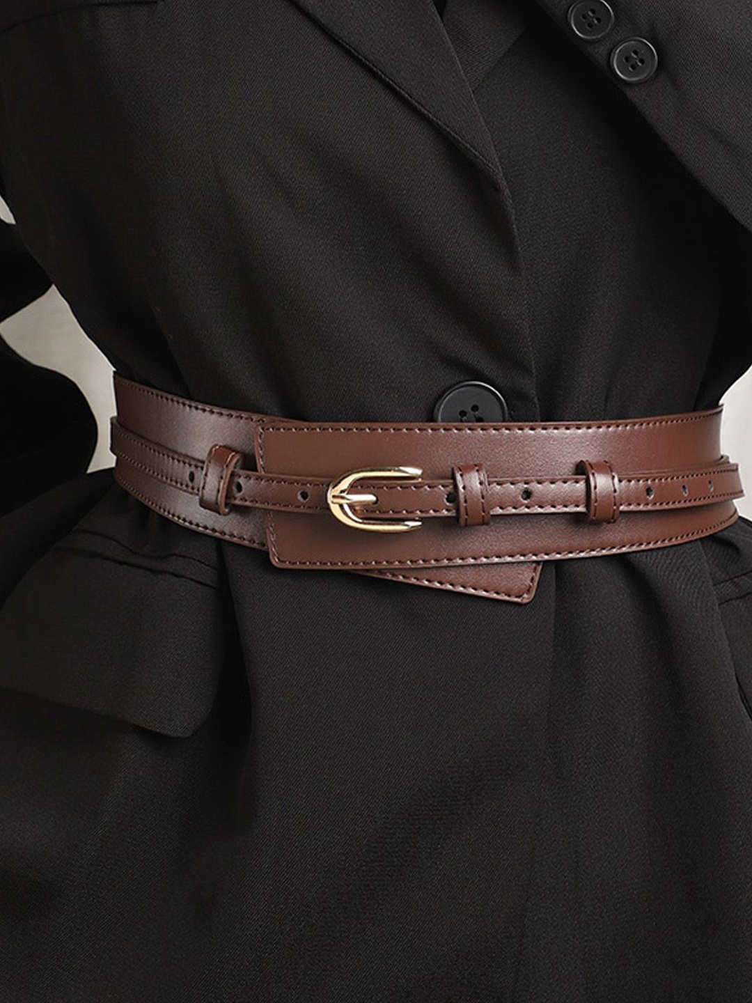 

Just Lil Things Women Tang Belt, Brown