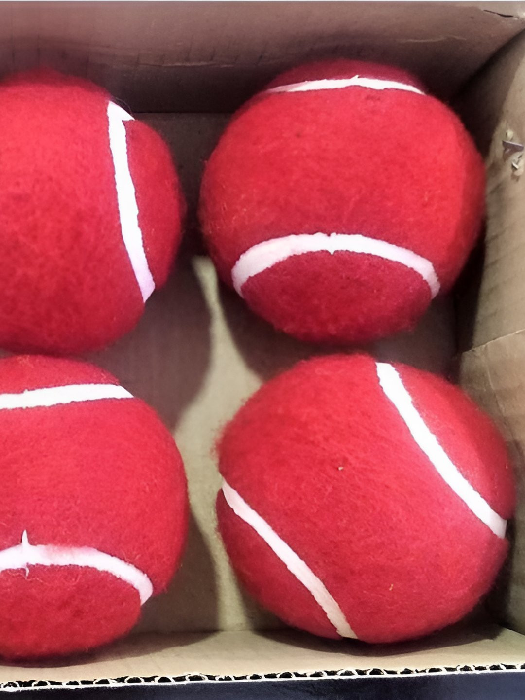 

HackerX 6-Pcs Smooth Trainy Sports Tennis Balls, Red