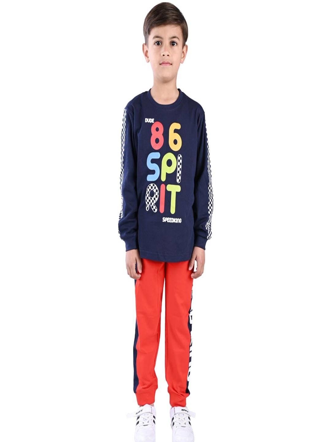 

BILLYBALL Unisex Kids Printed T-shirt with Trousers, Black