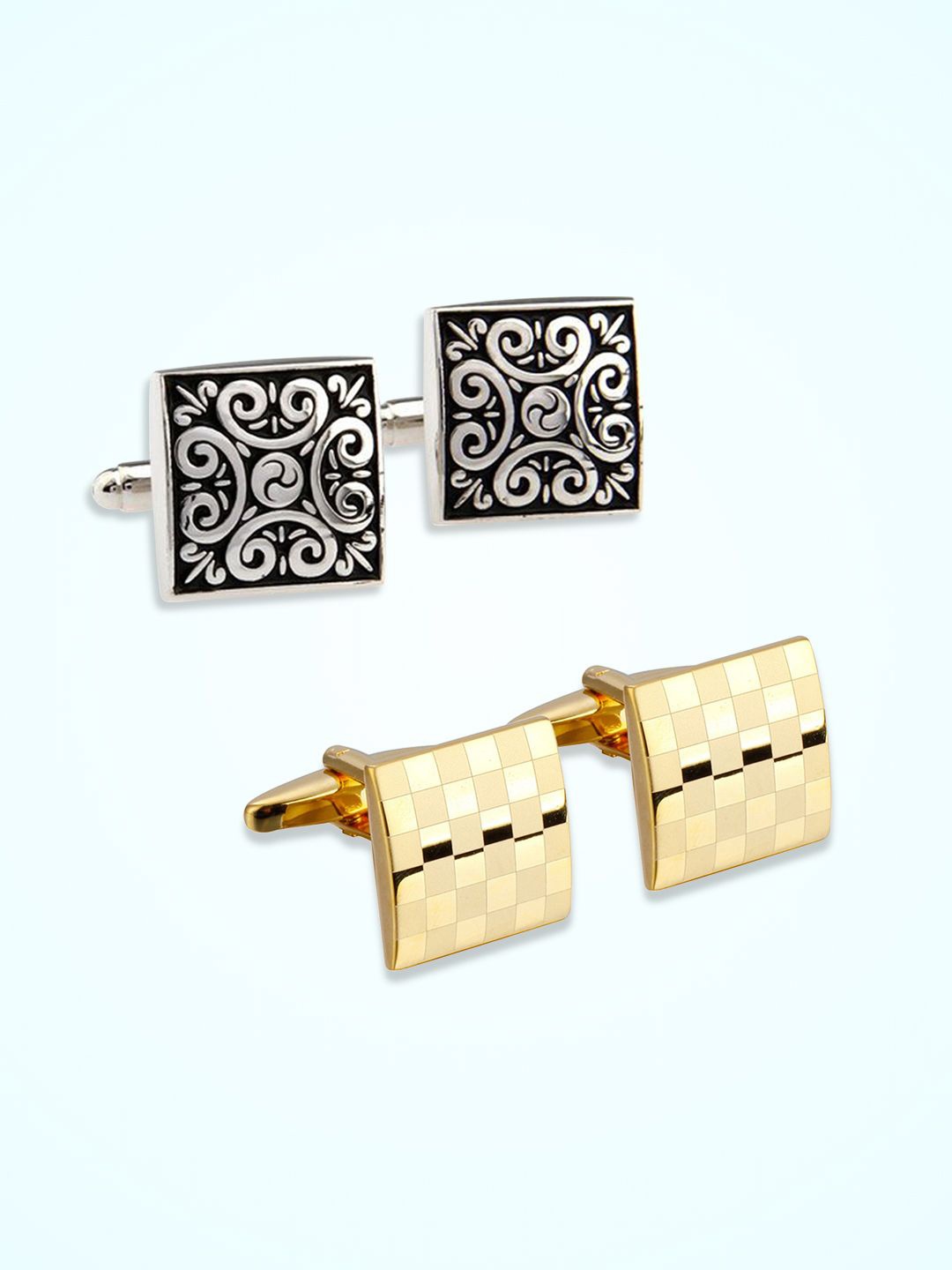 

Peora Geometric Cufflink, Silver