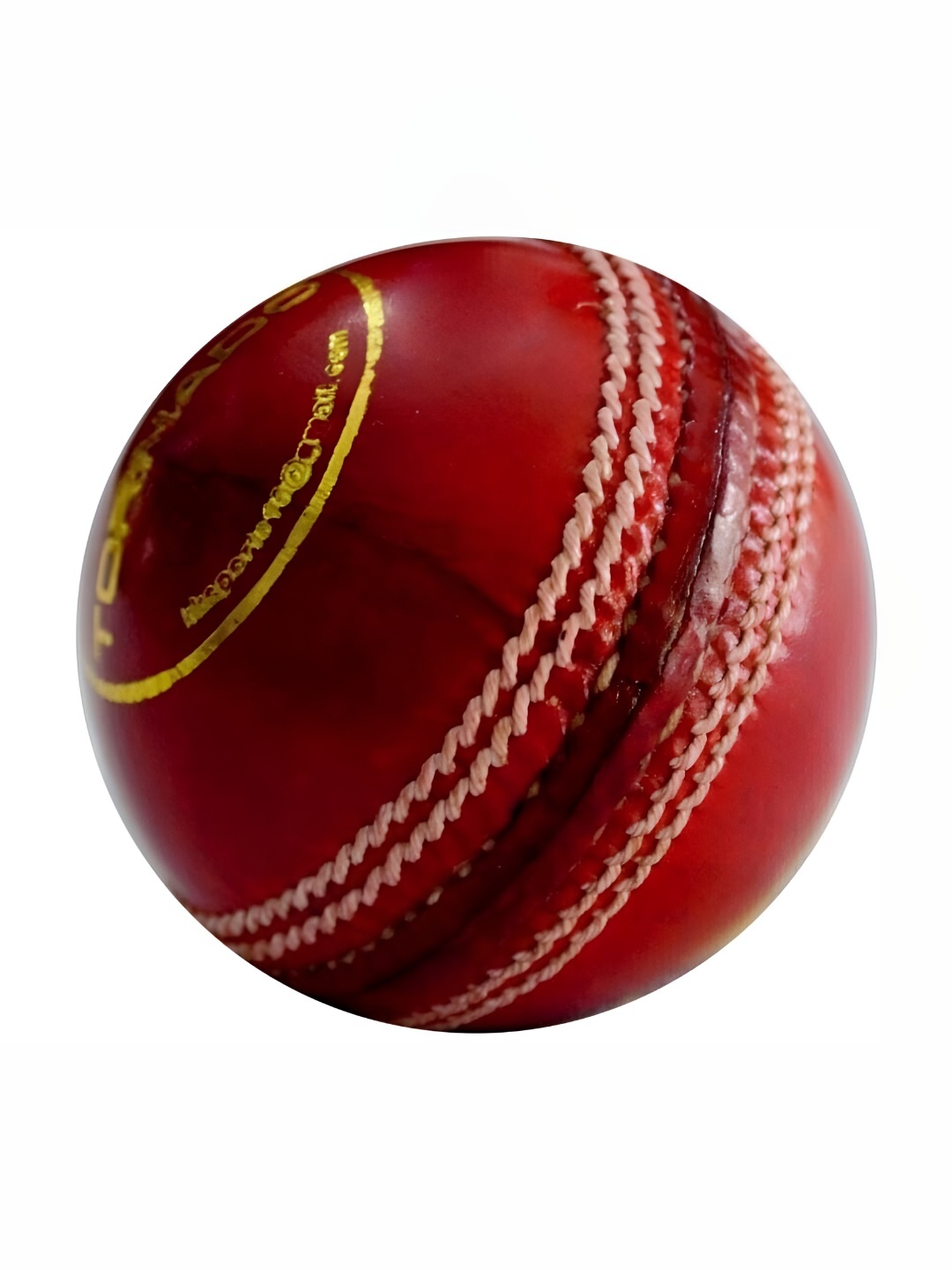 

HackerX Premium Leather Cricket Ball, Red