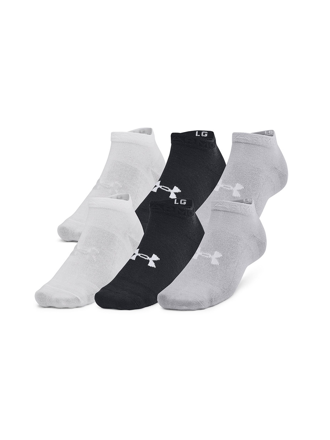 

UNDER ARMOUR Essential 6-Pack Low Cut Socks, Black