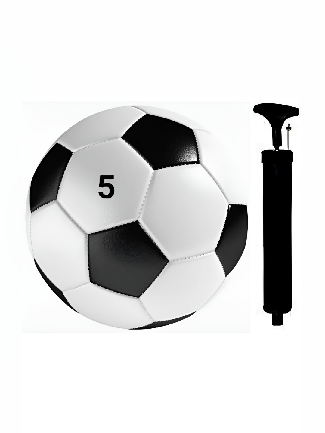 

HackerX Rubber Football with Pump, White