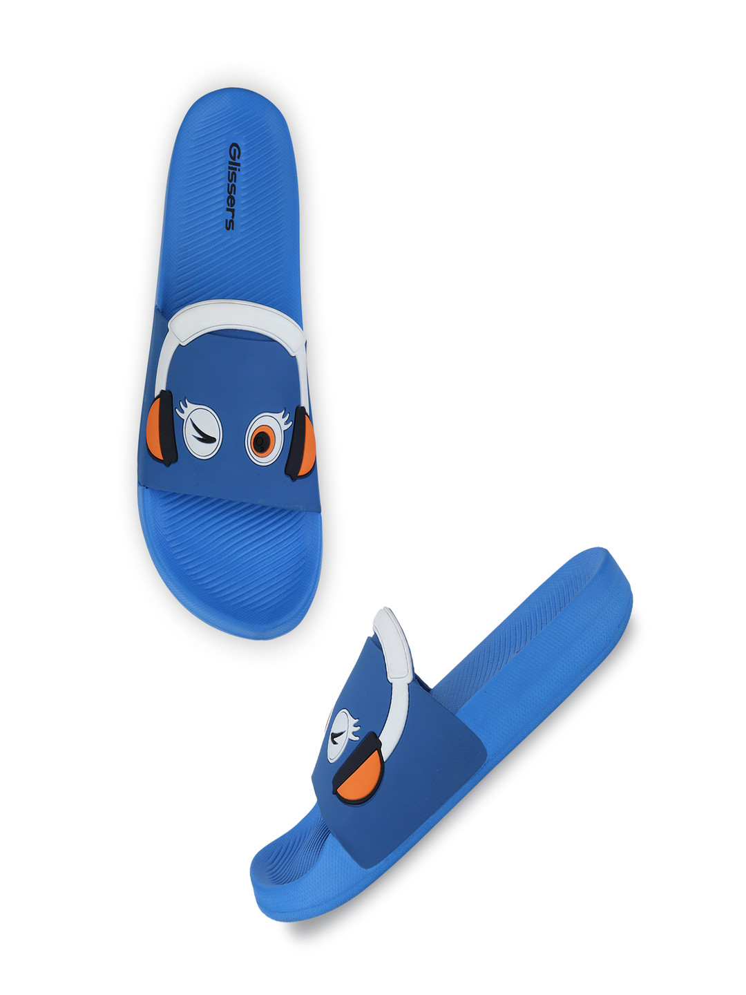 

GLISSERS Unisex Kids Printed Sliders, Blue