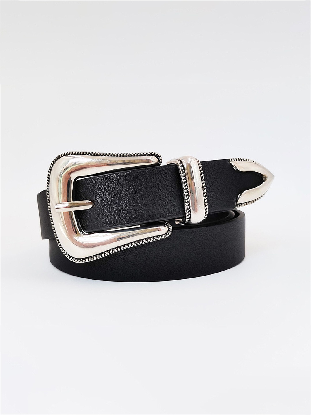 

Just Lil Things Women Slim Belt, Black
