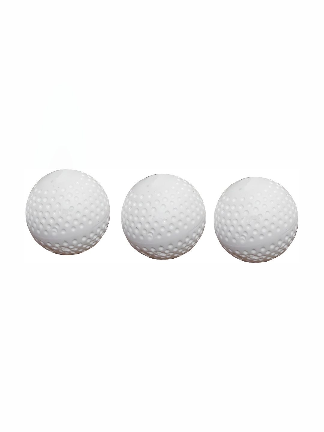 

HackerX Set Of 3 Pabbled Hockey Ball, White