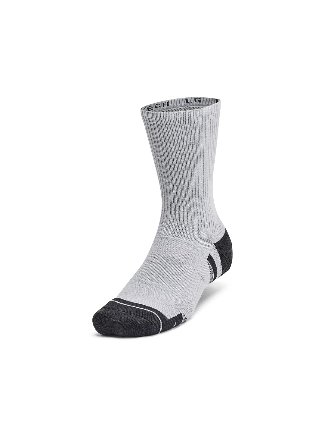 

UNDER ARMOUR Performance Tech 6-Pack Crew Socks, Grey