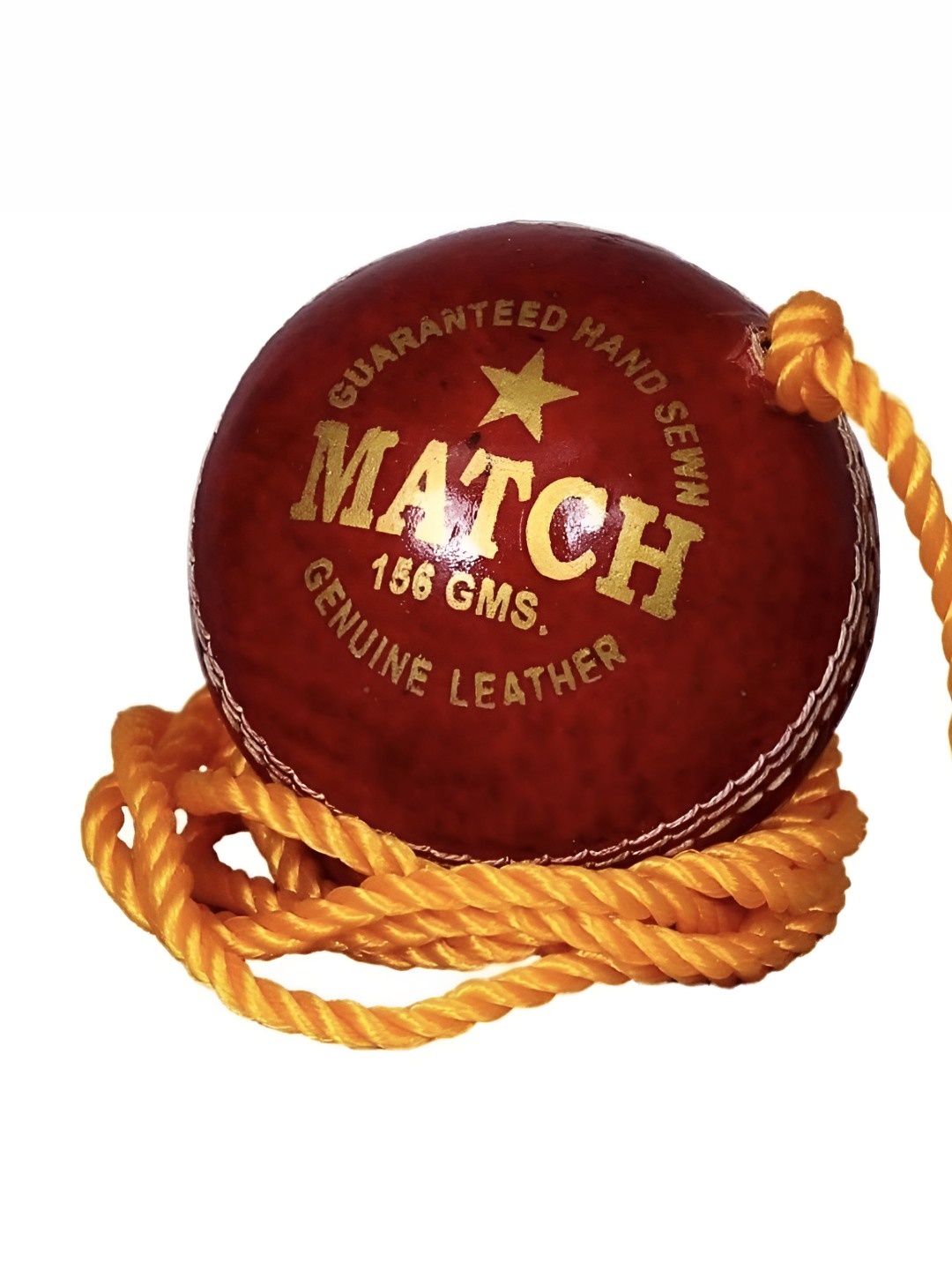 

HackerX Printed Leather Cricket Hanging Ball, Red