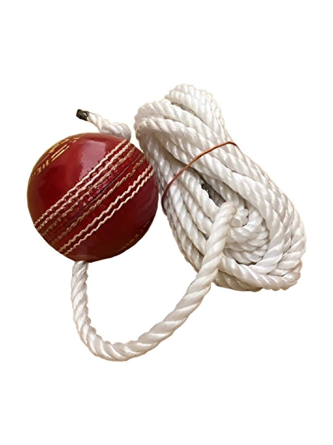 

HackerX Leather Hanging Cricket Ball, Red