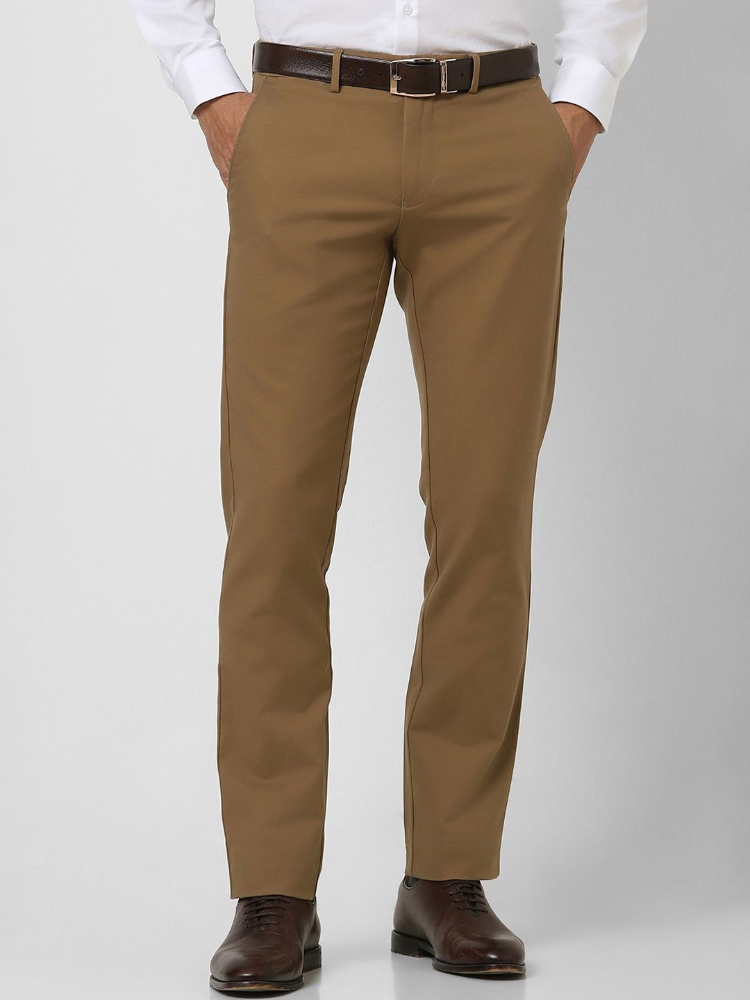 

Van Heusen Men Slim Fit Trousers, Brown