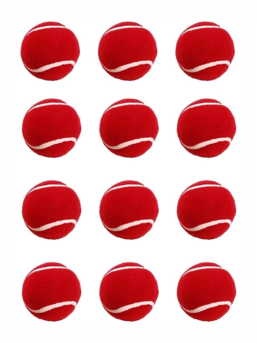 

HackerX Set Of 12 Tennis Sport Ball, Red