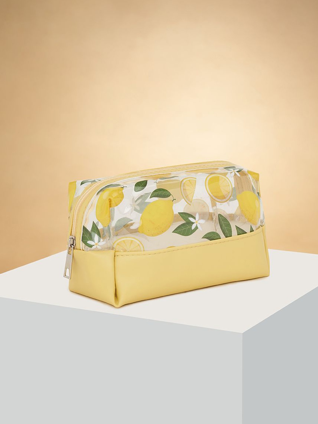 

Forever Glam by Pantaloons Other Prints Pouch Travel Accessory, Yellow