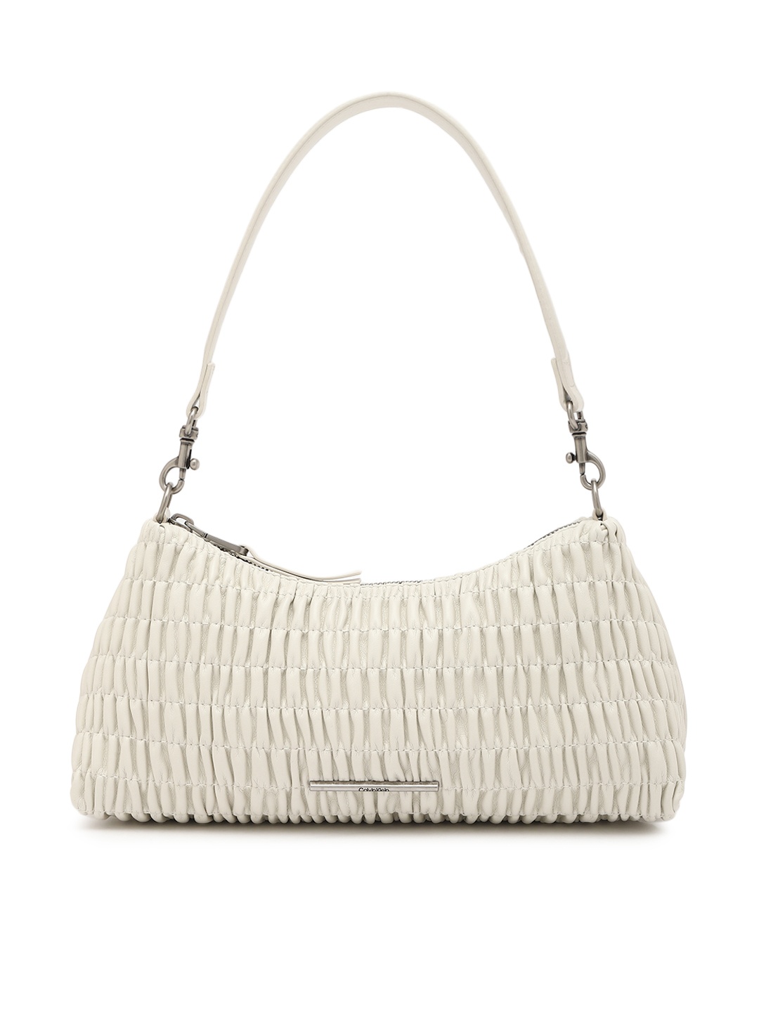 

Calvin Klein Swagger Handheld Bag with Fringed, White