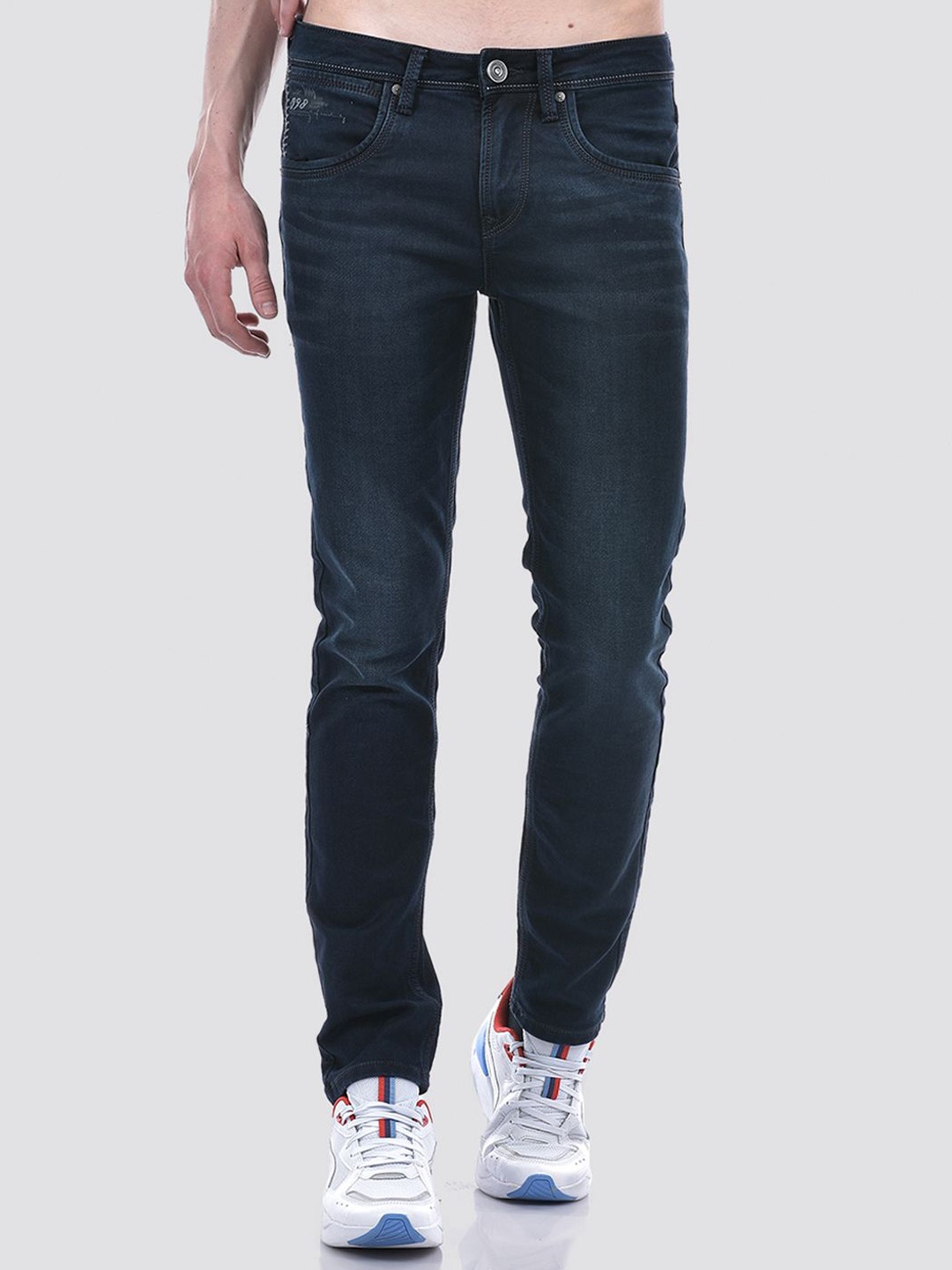 

Lawman pg3 Men Slim Fit Light Fade Stretchable Jeans, Blue