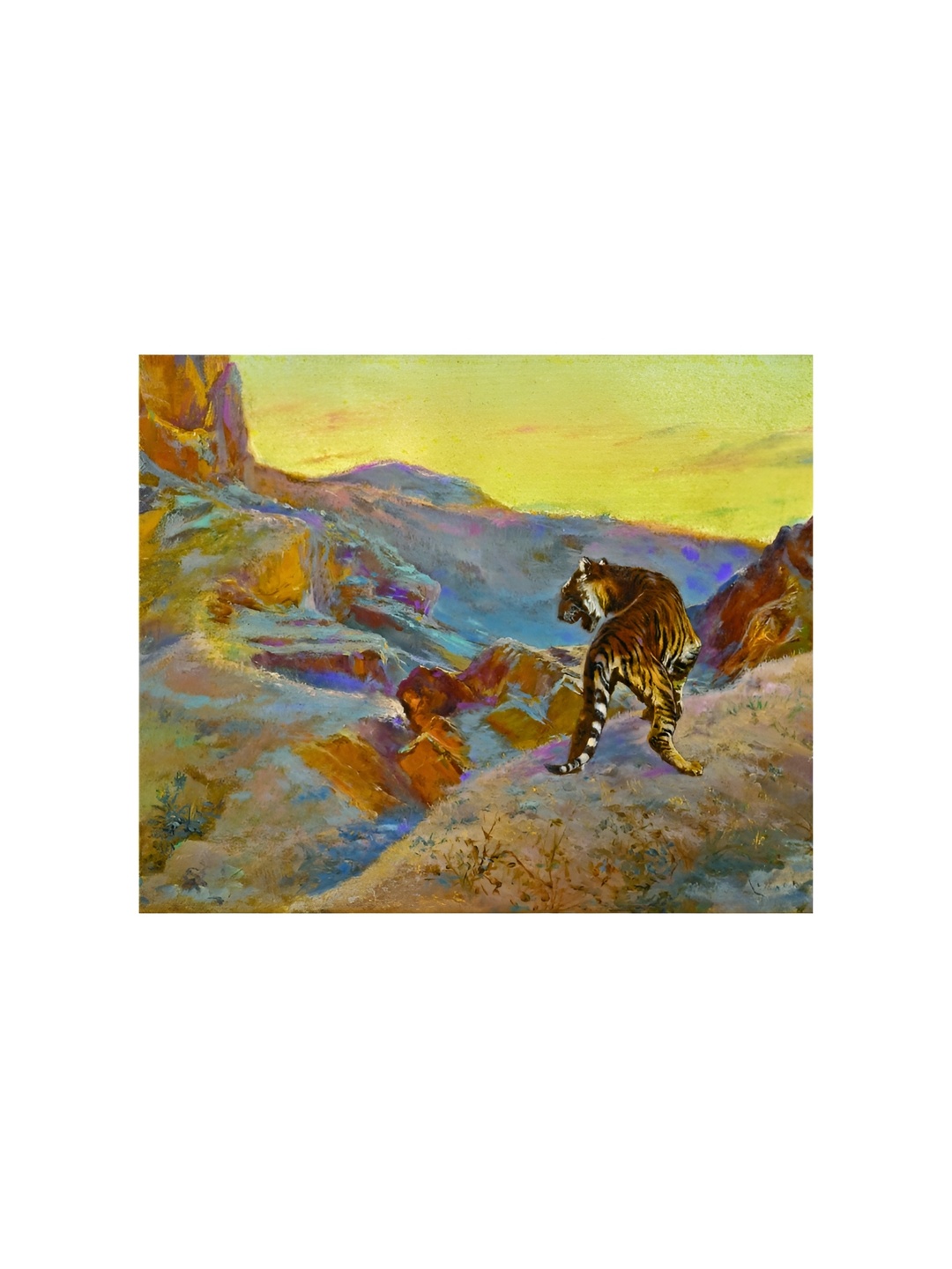 

Inephos Grey & Brown Printed Canvas Wall Art