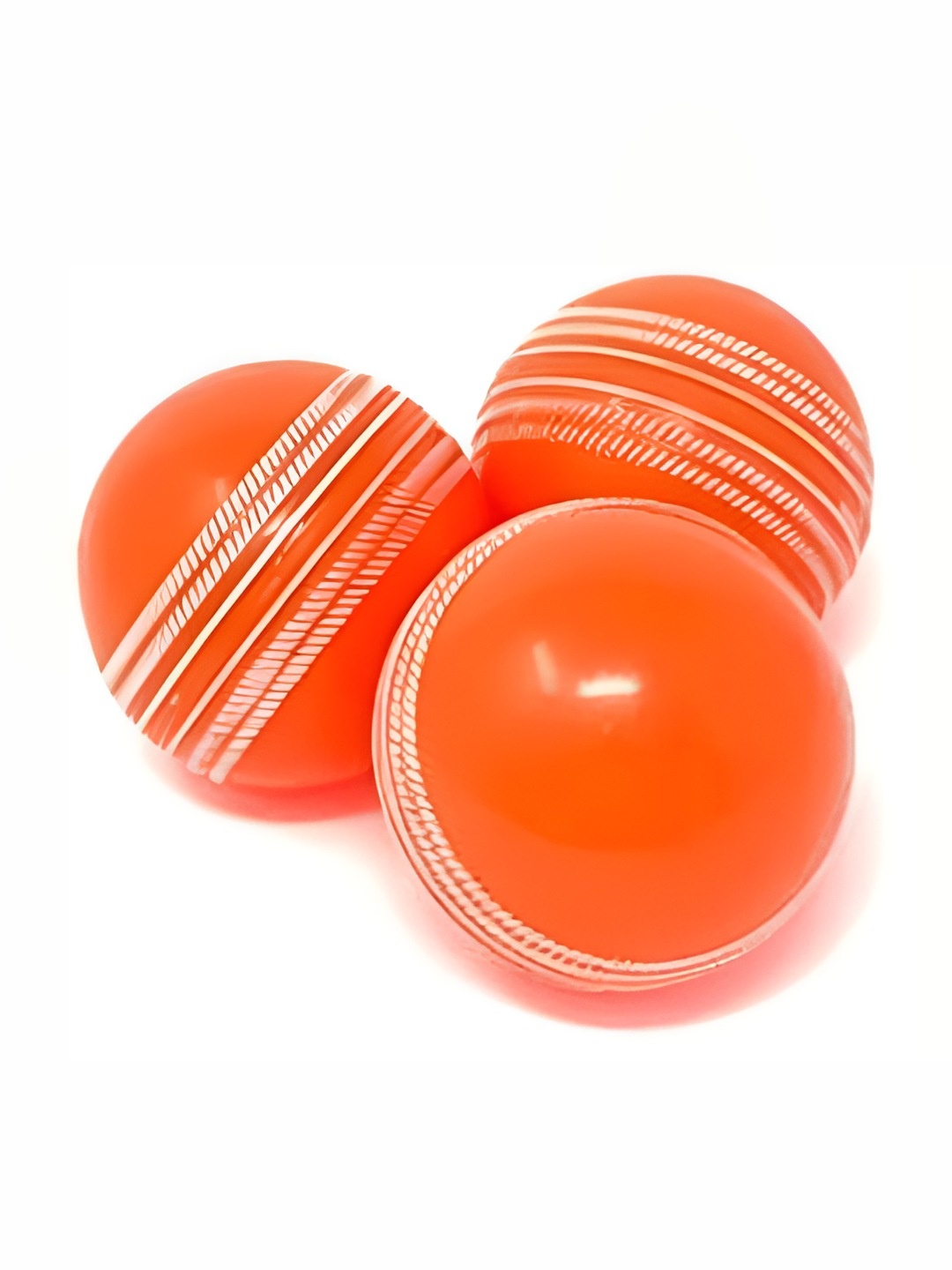 

HackerX Leather Trainy Sports Cricket Ball, Orange