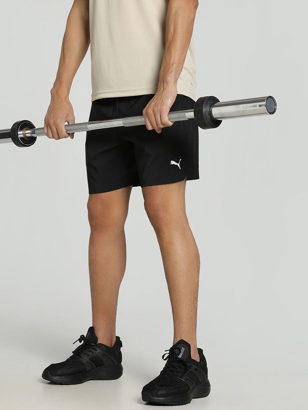

Puma Train All Day Men Mid Rise Woven Training Shorts, Black