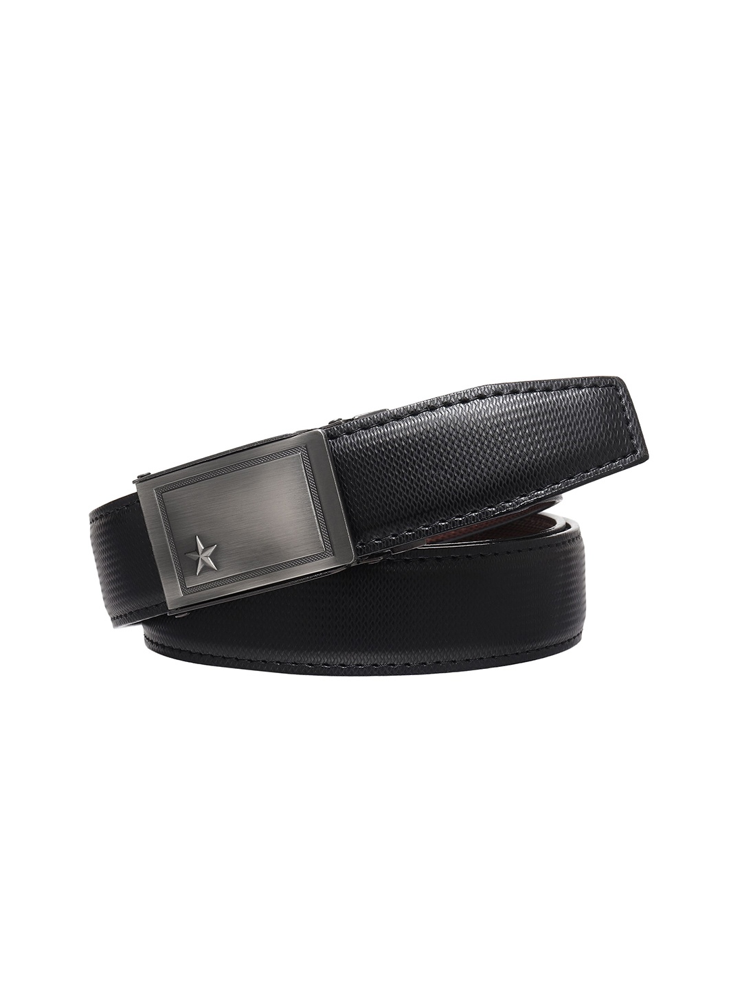 

Provogue Men Textured Reversible Formal Belt, Black