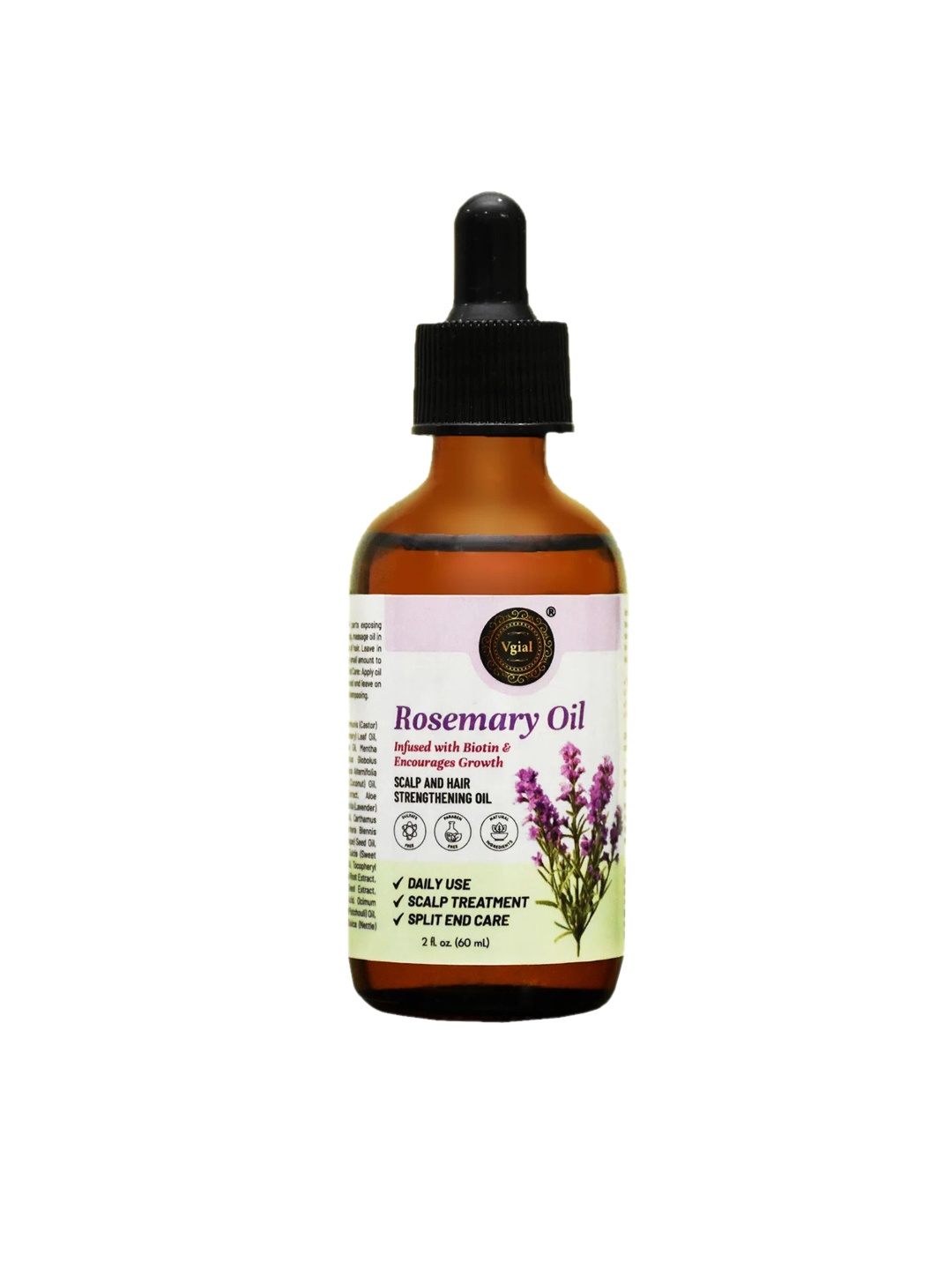 

VGIAL Rosemary Oil Infused With Biotin & Encourages Growth - 200 ml, White