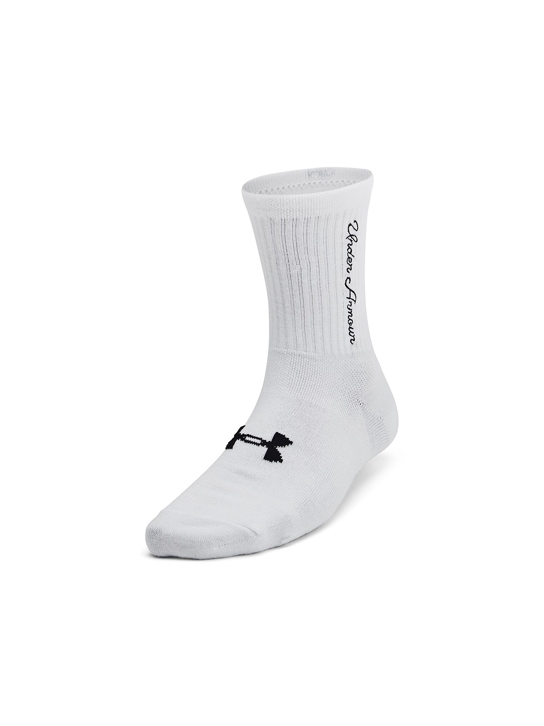 

UNDER ARMOUR Essential 3-Pack Mid Crew Socks, White