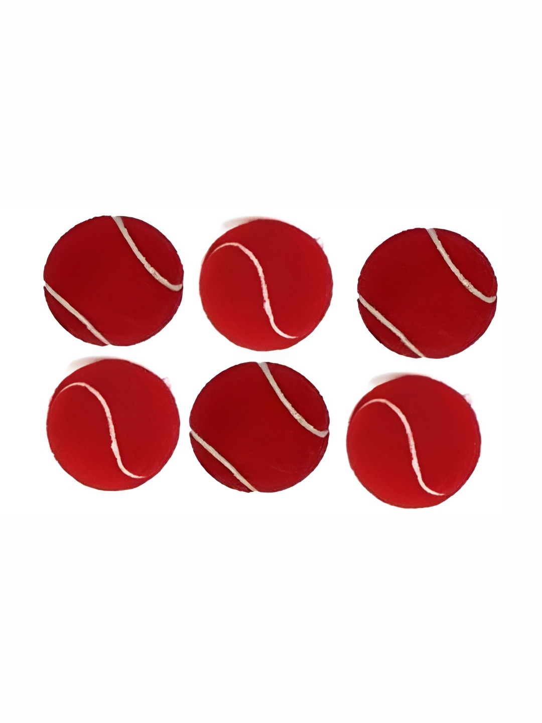 

HackerX 6-Pc Fuzzy Sports Tennis Balls, Red
