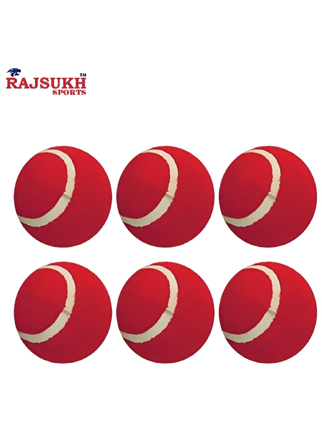 

HackerX 6-Pc Fuzzy Sports Tennis Balls, Red