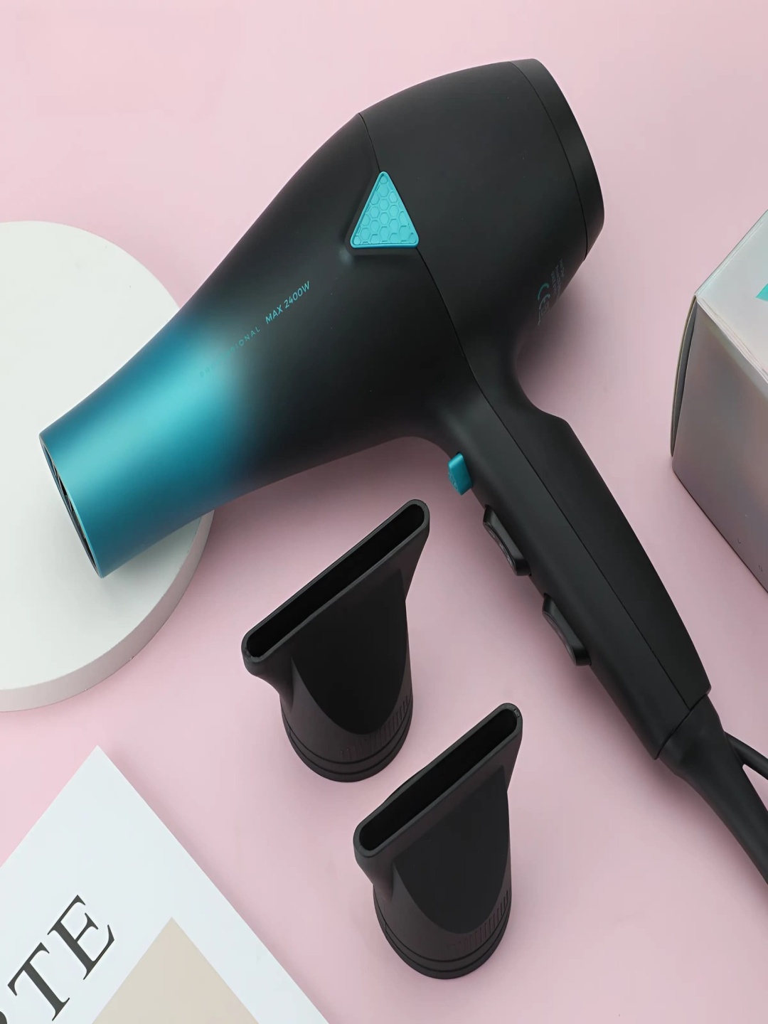 

vng Professional Hair Dryer With AC Motor 2000-2400 Watts 455, Black