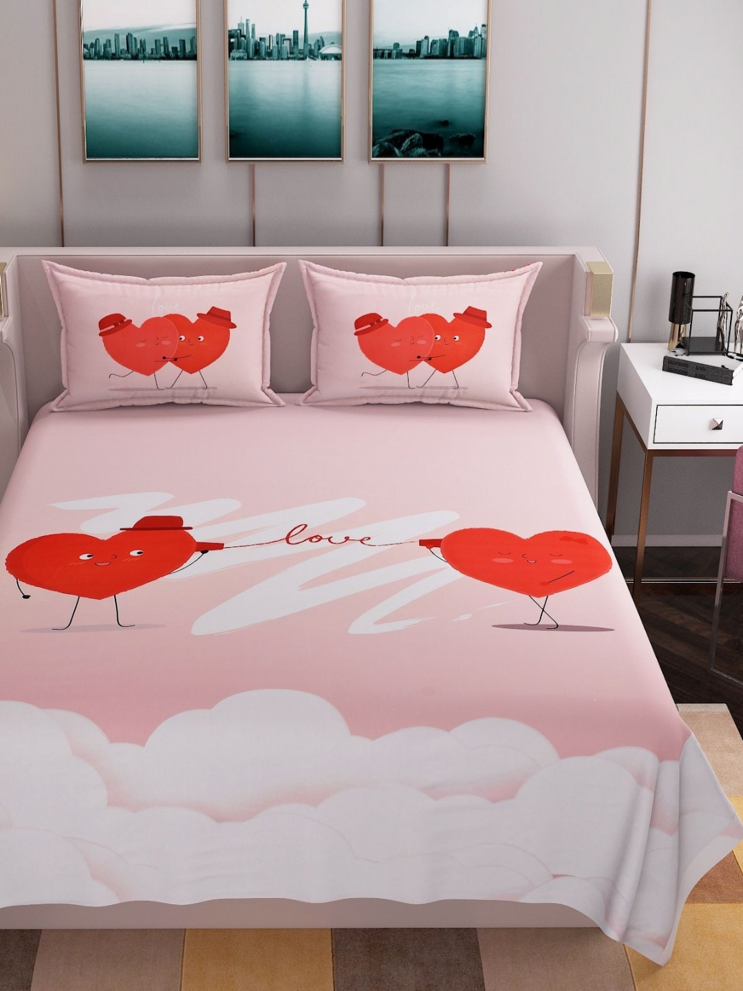 

Bromwick Off White 250 TC King Bedsheet with 2 Pillow Covers