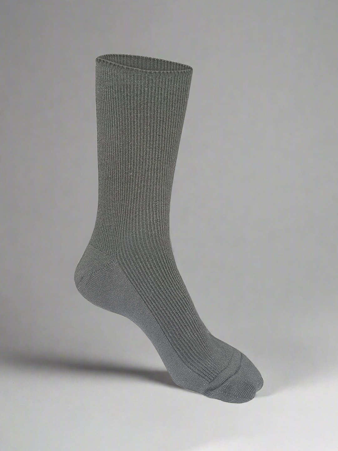 

HEELIUM Crew Length Woolen Socks For Men & Women, Grey