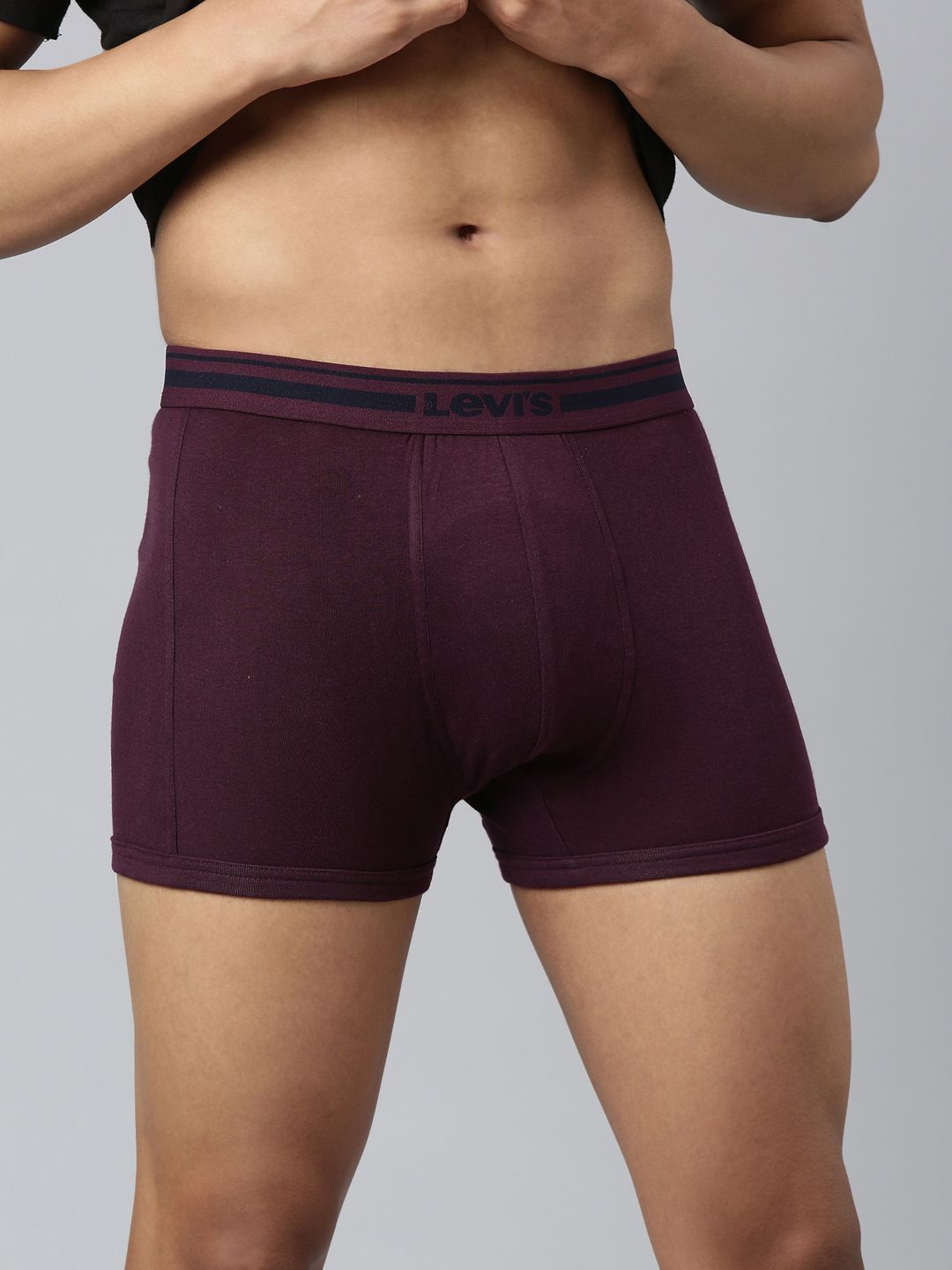 

Levis Men Cotton Ultrasoft Waistband Trunk 100CA003-CFT-TRNK-P1, Burgundy