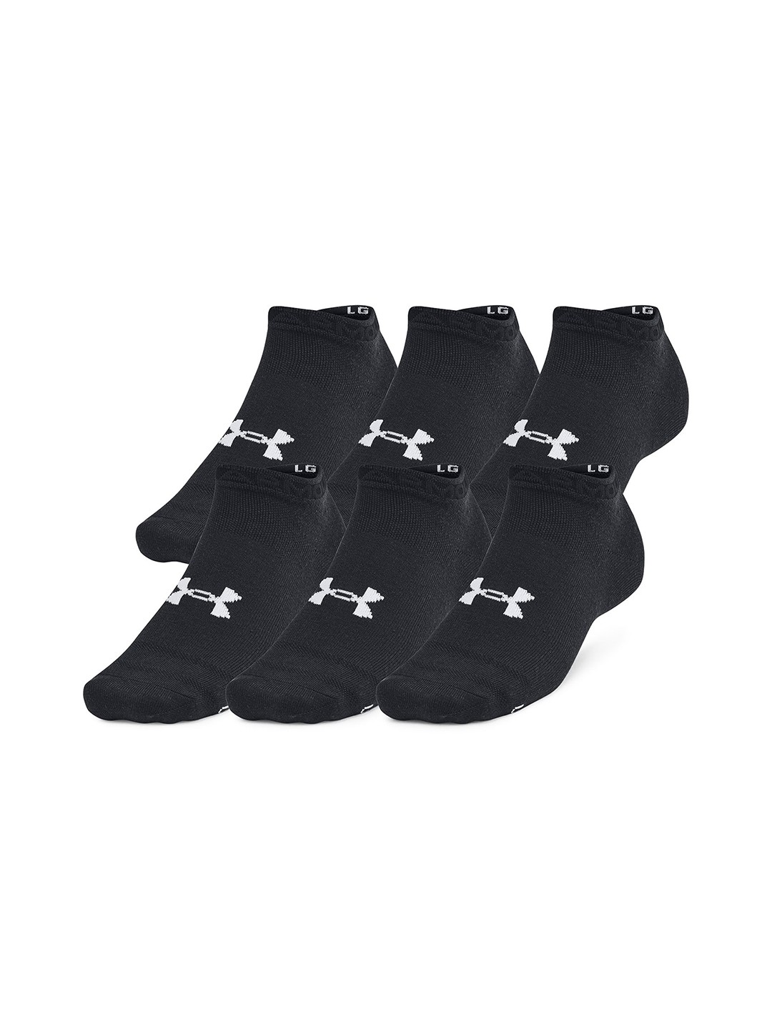 

UNDER ARMOUR Essential 6-Pack Low Cut Socks, Black