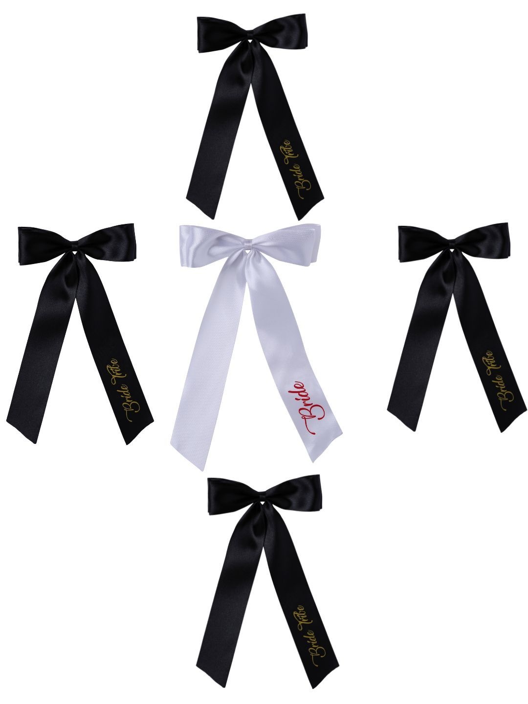 

Arendelle Women Set of 5 French Barrette, Black