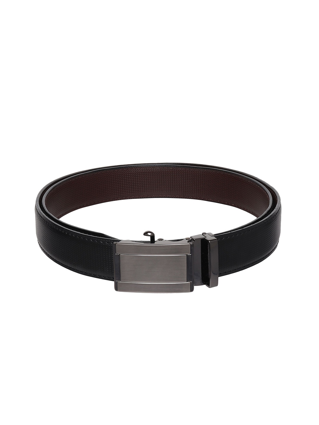 

Provogue Men Textured Reversible Formal Belt, Black