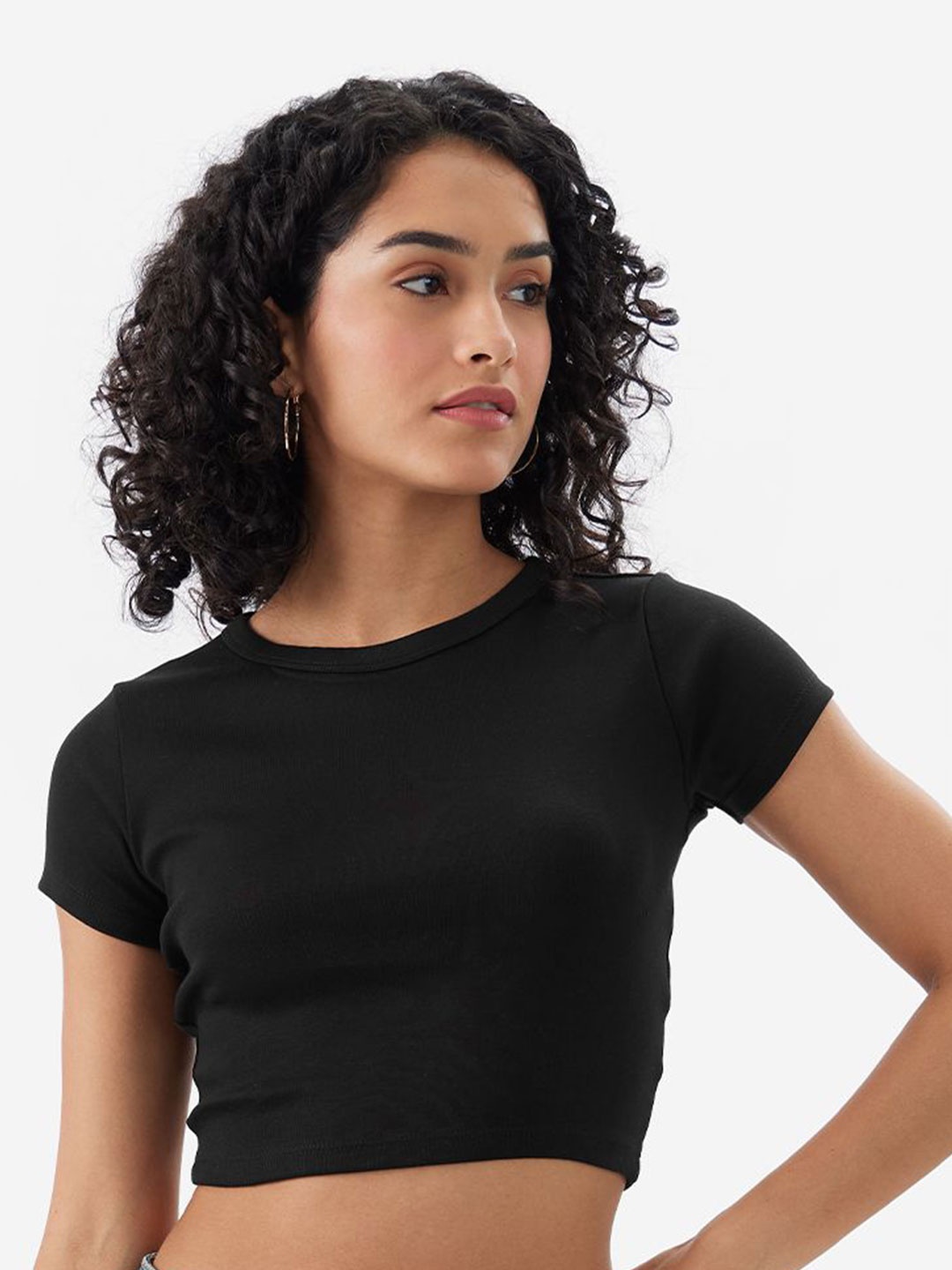 

The Souled Store Crop Top, Black