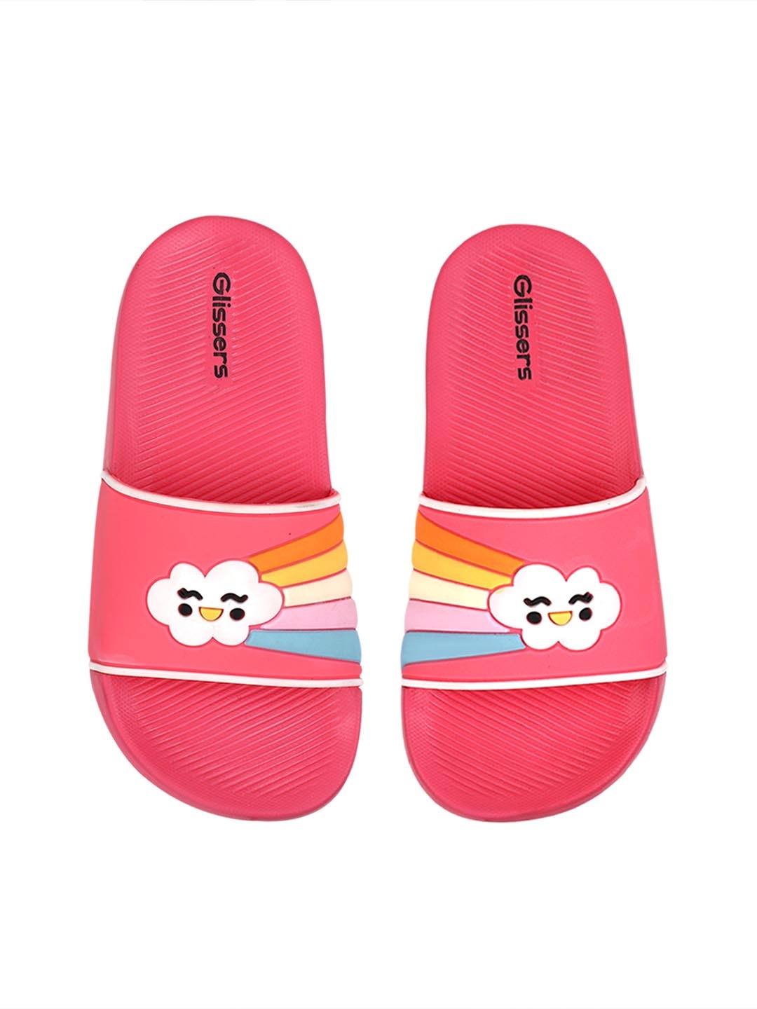 

GLISSERS Kids Self Design Sliders, Pink