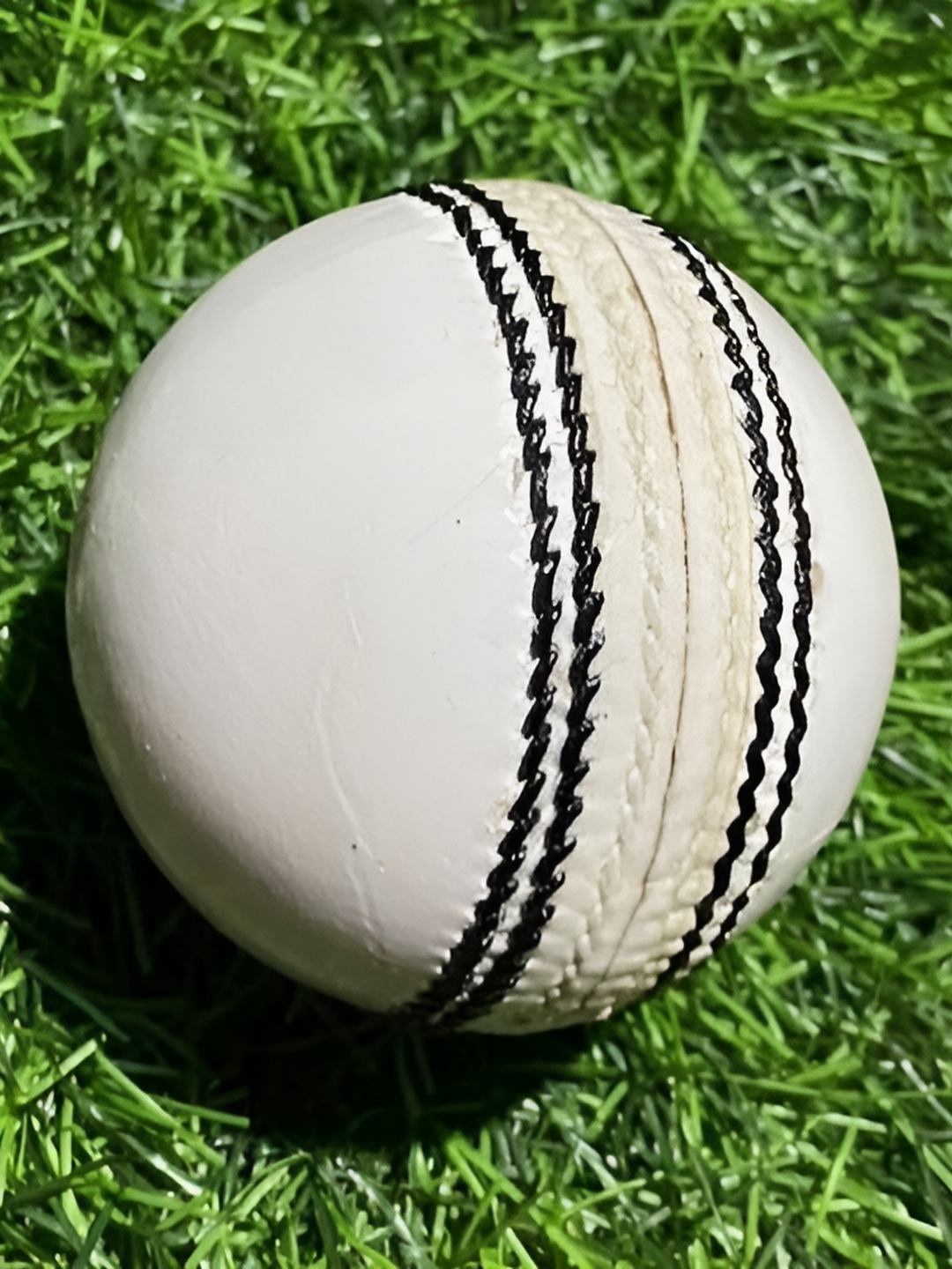 

HackerX Leather Cricket Ball, White