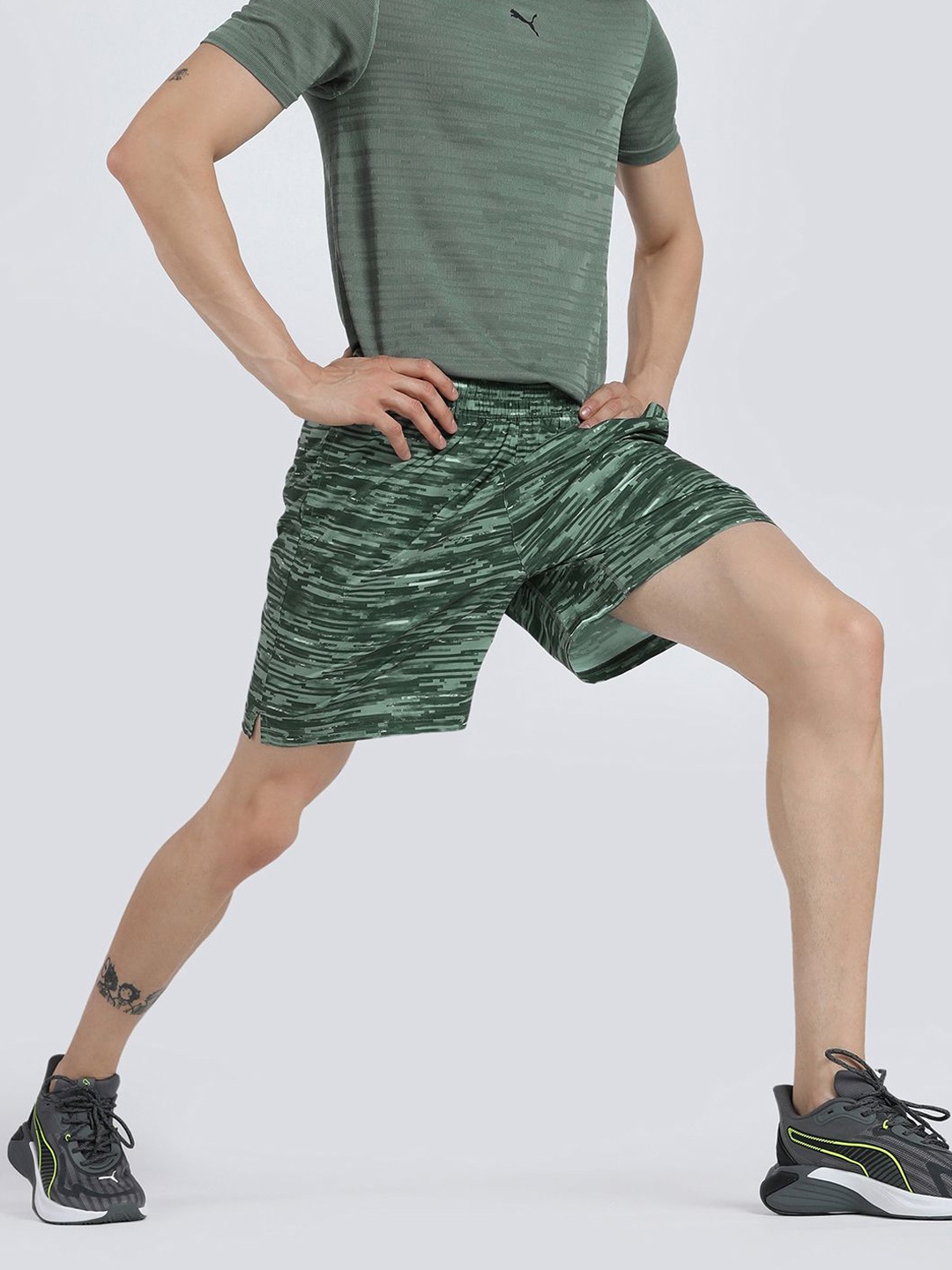 

Puma Men Train All Day Graphic Woven 7" Training Shorts, Green