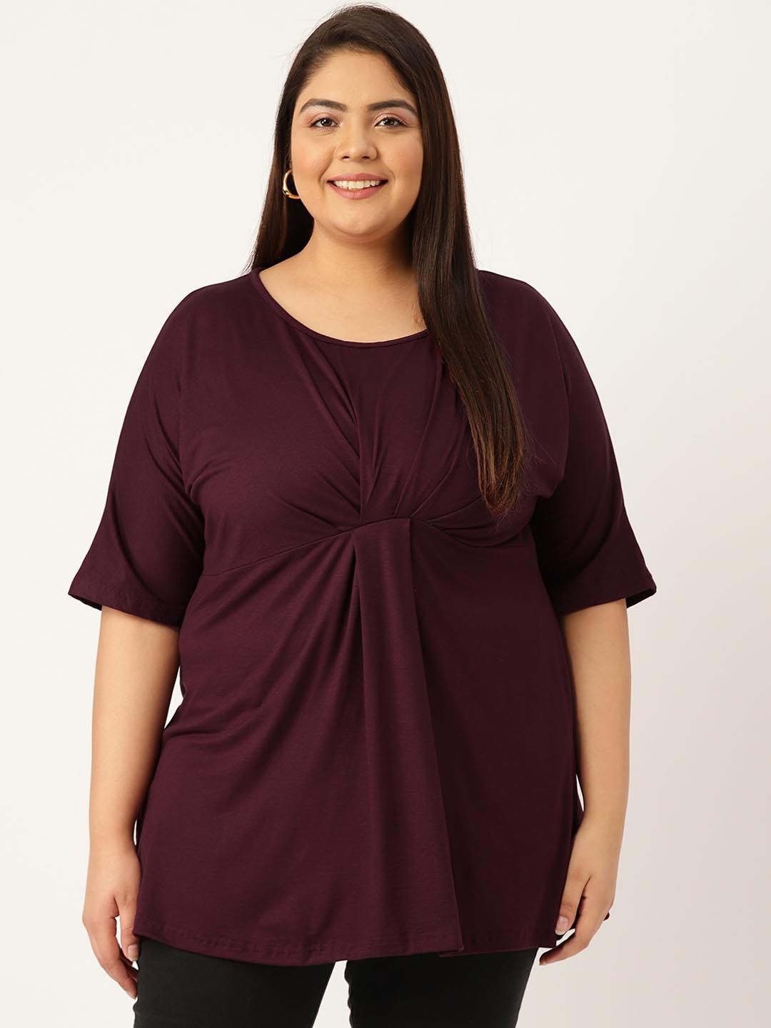 

theRebelinme Longline Top, Purple