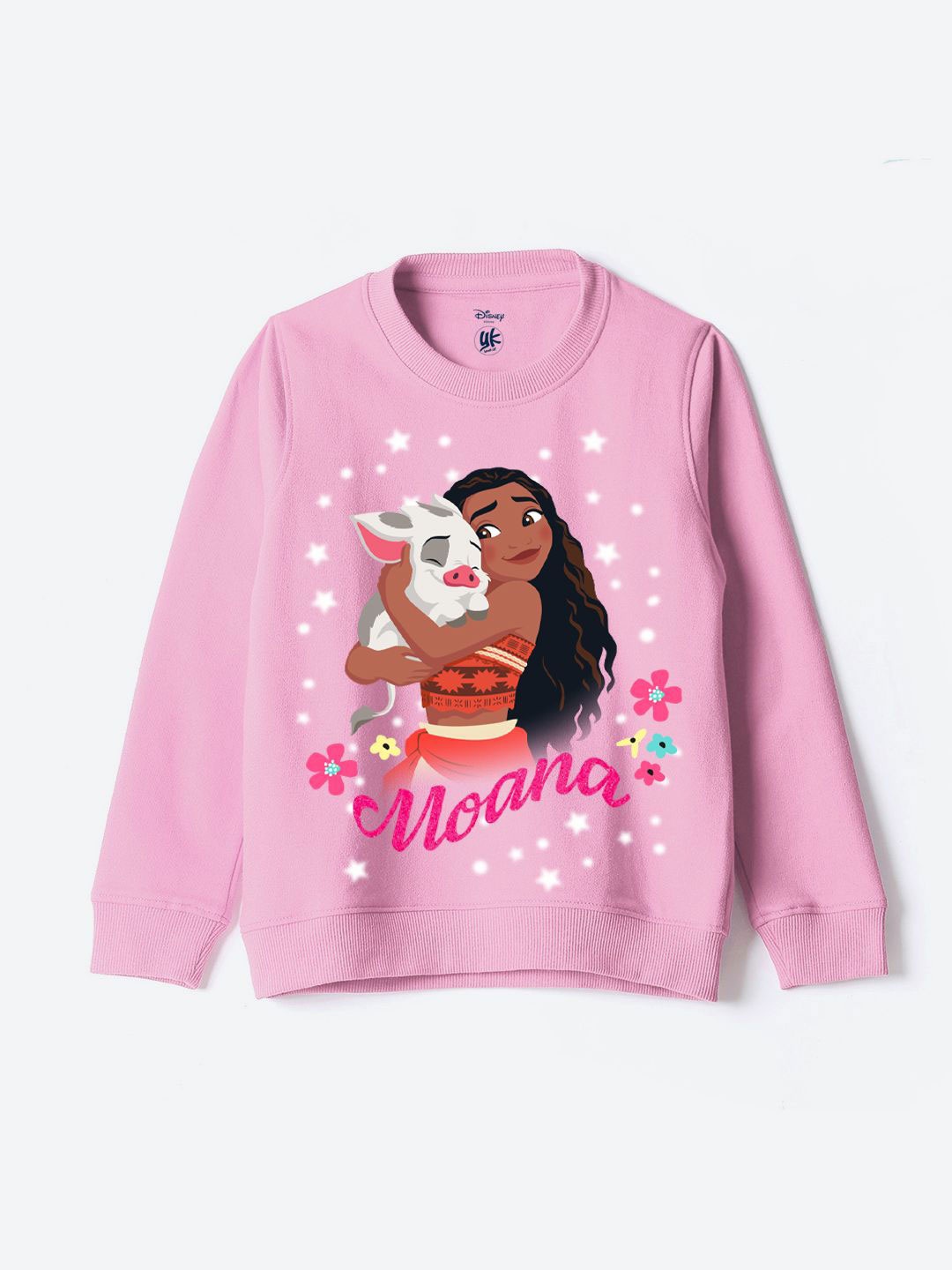 

YK Disney Girls Printed Sweatshirt, Pink