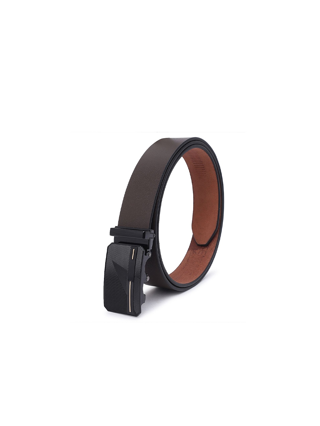 

Provogue Men Textured Leather Formal Belt, Brown