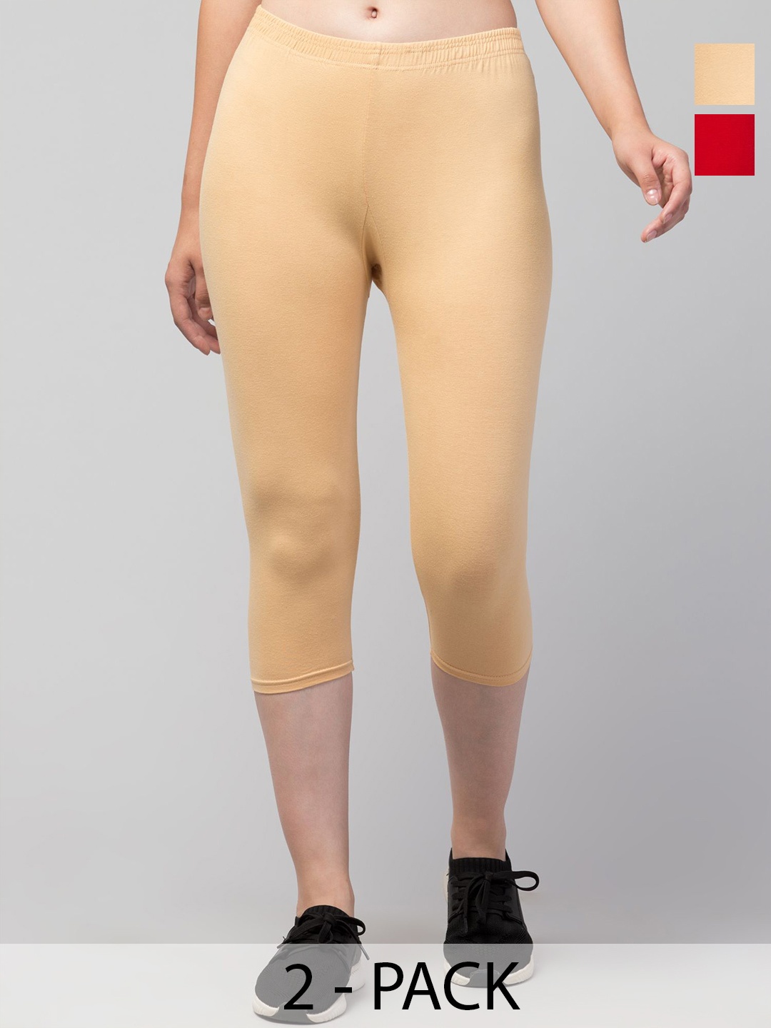 

CKARFE Women Capris, Red