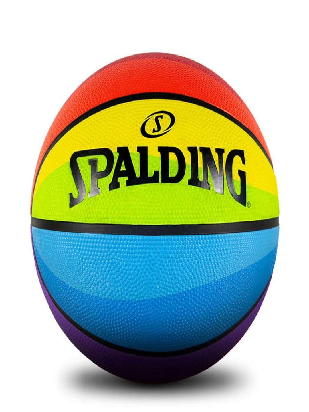 

Spalding Rainbow Basketball With Pump Basketball, Black