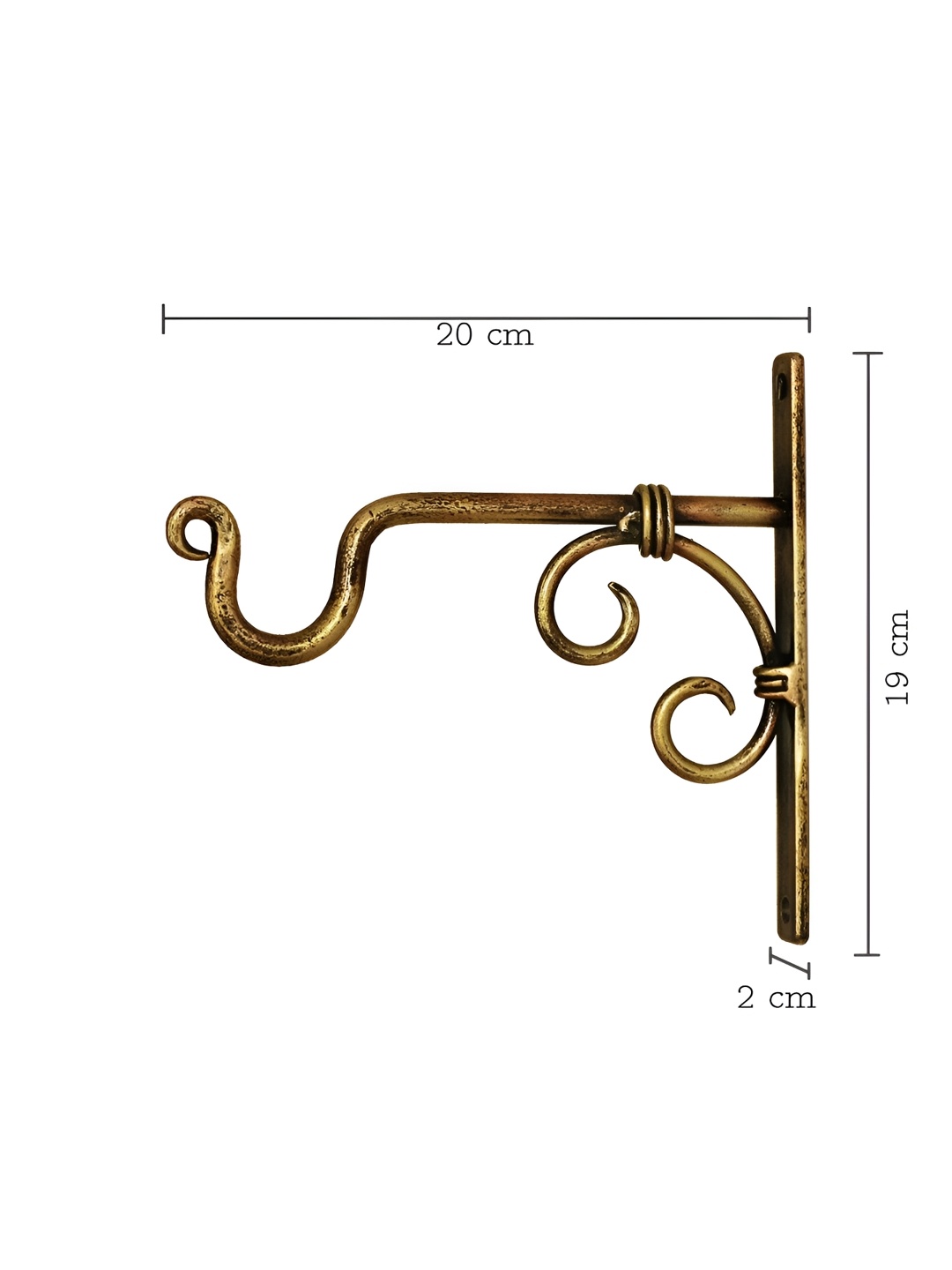 

Sadhubea Bell Art Ankud Set Of 4 Yellow Wall Mount Hangers, Gold