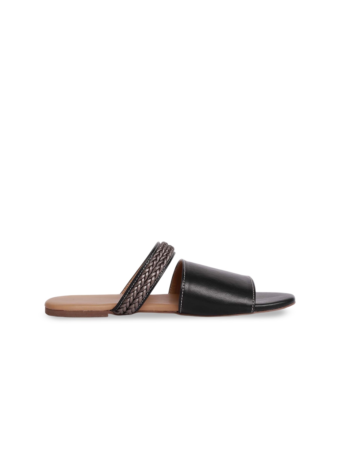 

Saagah Women Open Toe Flats, Brown