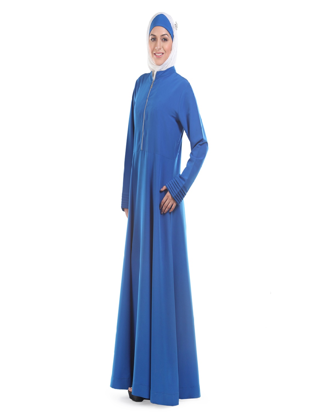 

MOMIN LIBAS Abaya Long Sleeves Burqas, Blue