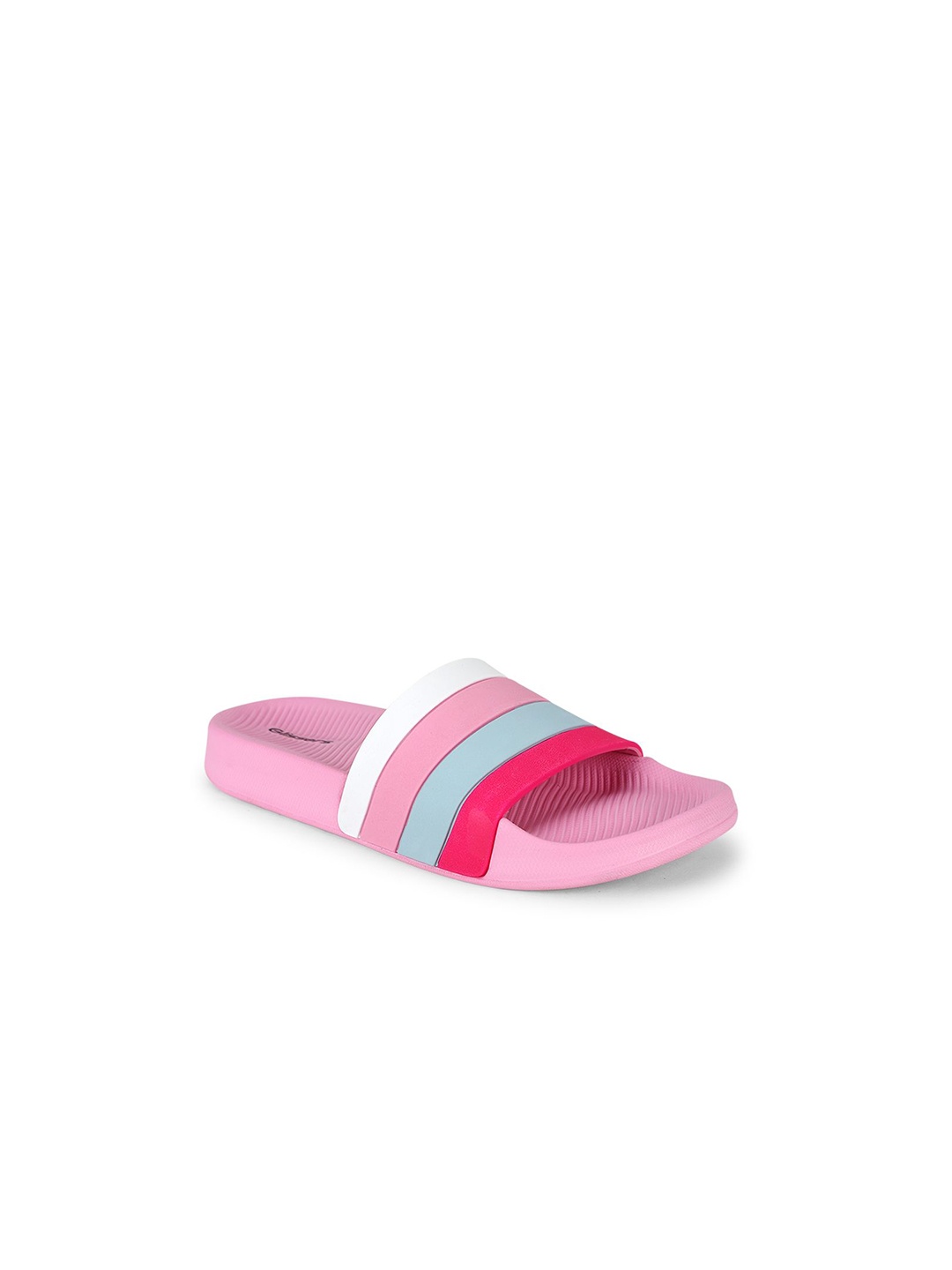 

GLISSERS Kids Stripes Patterned Slider, Pink