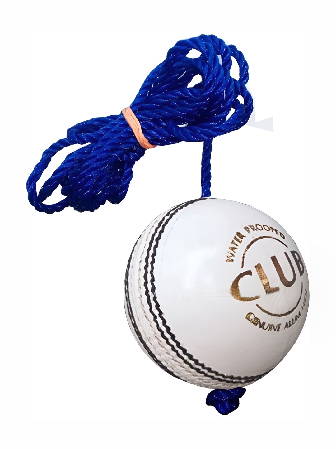 

HackerX Leather Hanging Cricket Ball With Rope, White